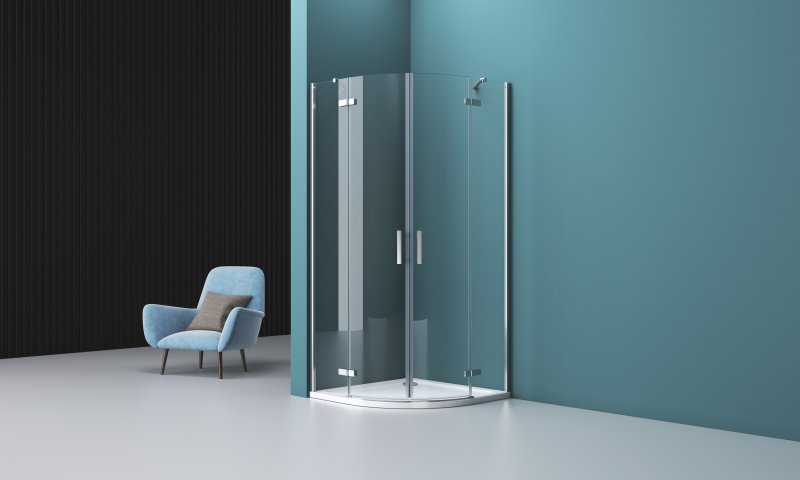 Душевой уголок BelBagno Kraft R-2-100-C-Cr