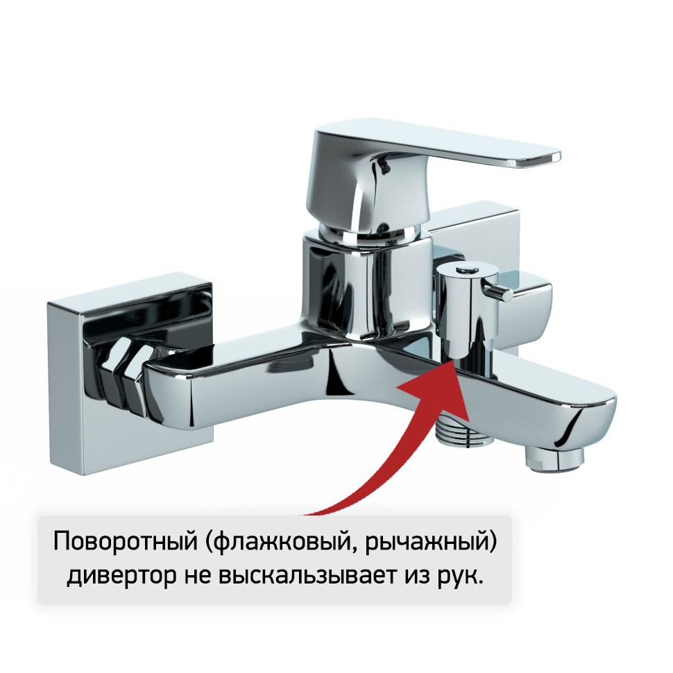 Смеситель для ванны с душем Paini Bari RTCR111 хром