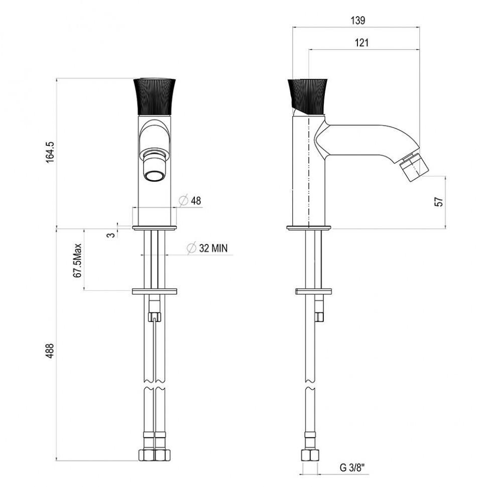 Смеситель для биде Paini Domus 18CR304PZ