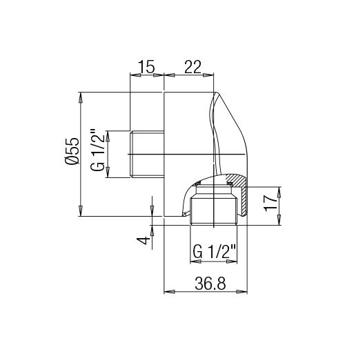 Шланговое подключение Paini Lux 50CR503LP