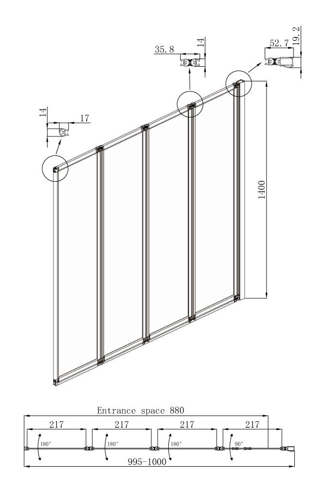 Шторка на ванну Ambassador Bath Screens 16041111R 100х140