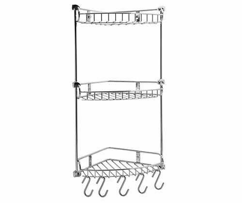 Полка Wasserkraft K-1233 3-ярусная, с крючками