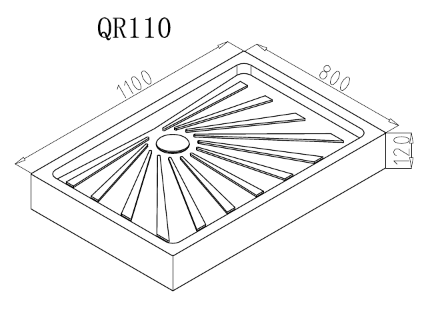 Поддон для душа Cerutti Spa QR110 110х80 см, белый