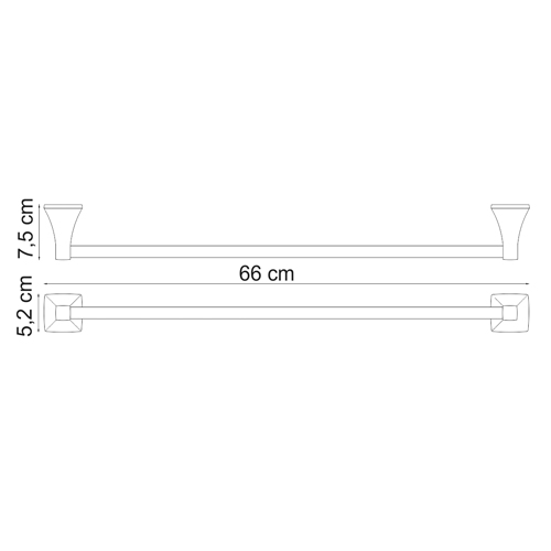 Полотенцедержатель Wasserkraft Wern K-2530