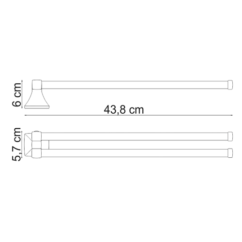 Полотенцедержатель Wasserkraft Wern K-2531