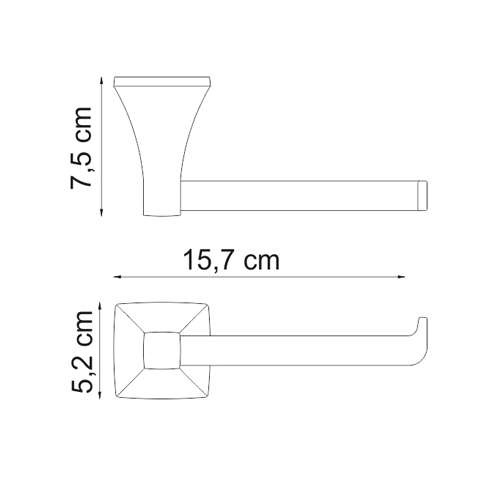 Держатель туалетной бумаги Wasserkraft Wern K-2596