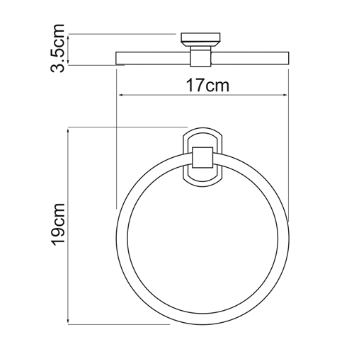 Полотенцедержатель Wasserkraft Oder K-3060