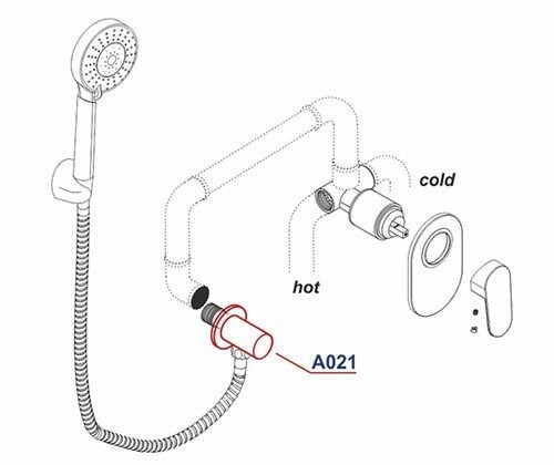 Шланговое подключение Wasserkraft A021