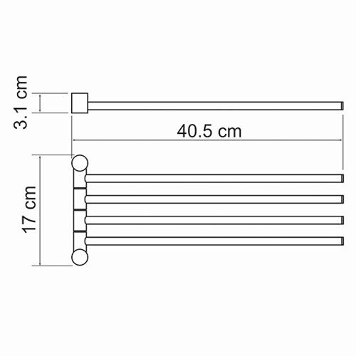 Полотенцедержатель Wasserkraft K-1034