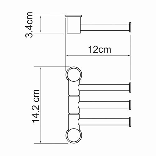 Полотенцедержатель Wasserkraft K-1053