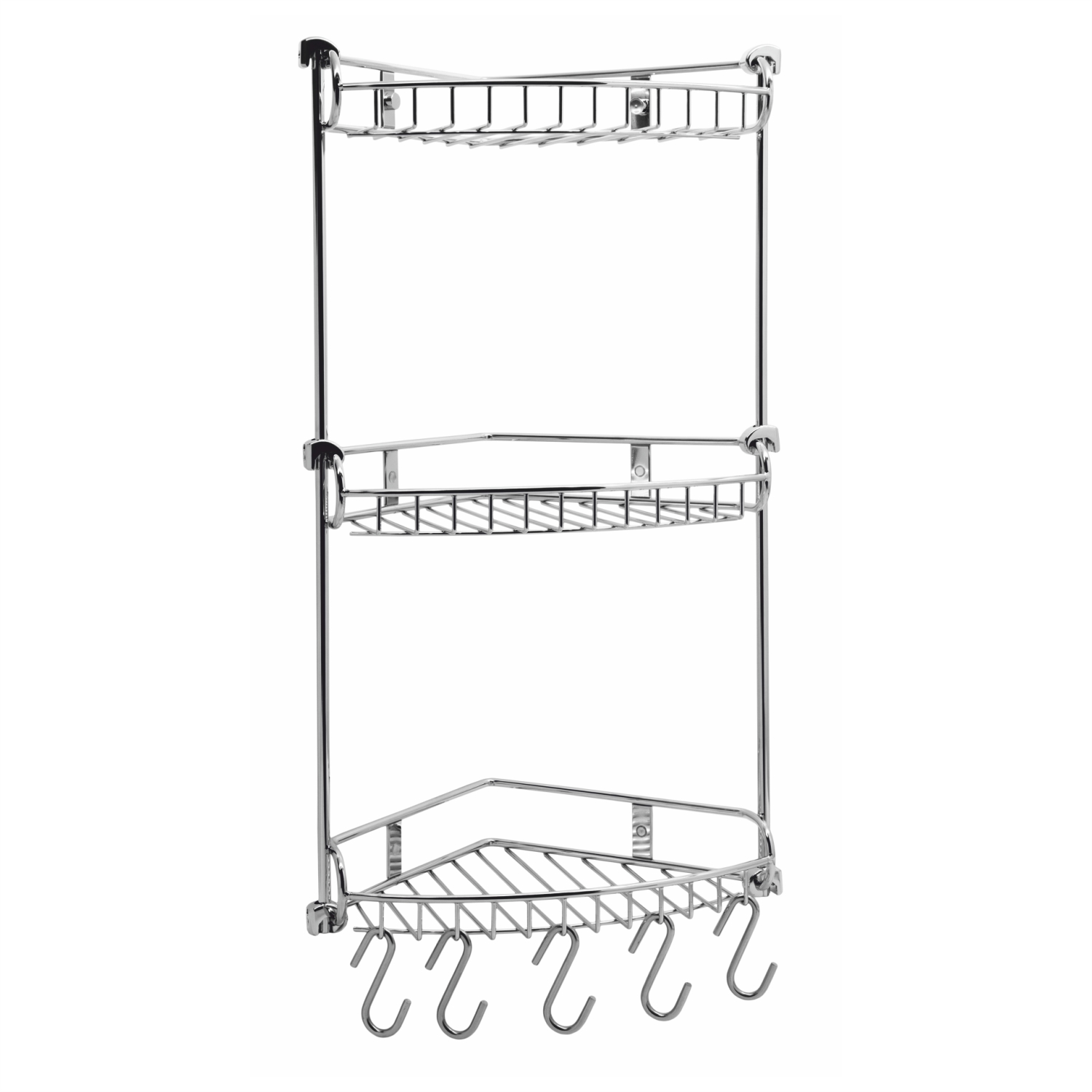 Полка Wasserkraft K-1233 3-ярусная, с крючками