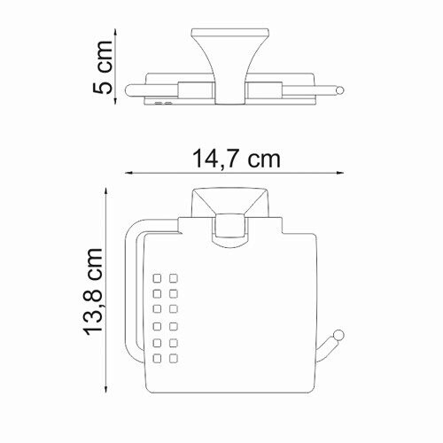 Держатель туалетной бумаги Wasserkraft Wern K-2525