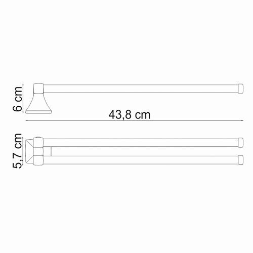 Полотенцедержатель Wasserkraft Wern K-2531