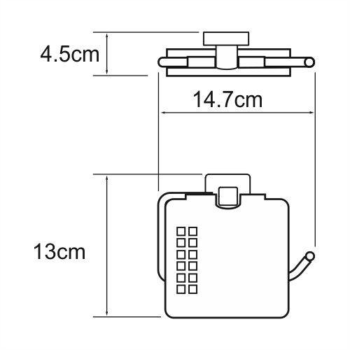 Держатель туалетной бумаги Wasserkraft Dill K-3925