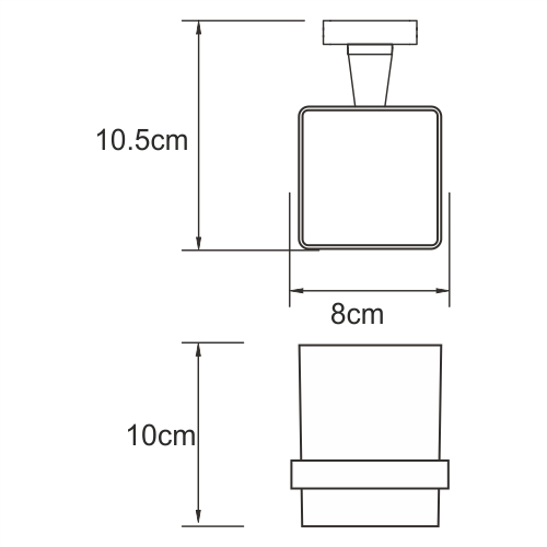 Стакан Wasserkraft Dill K-3928