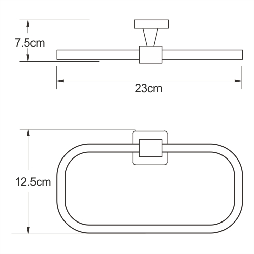 Полотенцедержатель Wasserkraft Dill K-3960