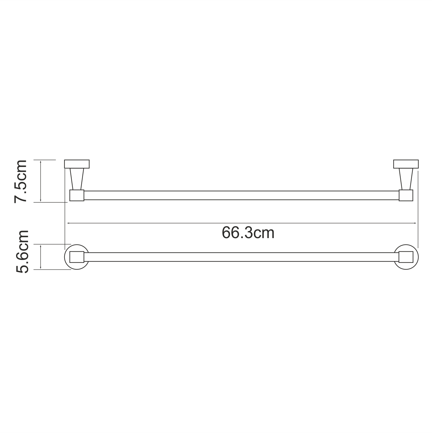 Полотенцедержатель Wasserkraft Isen K-4030