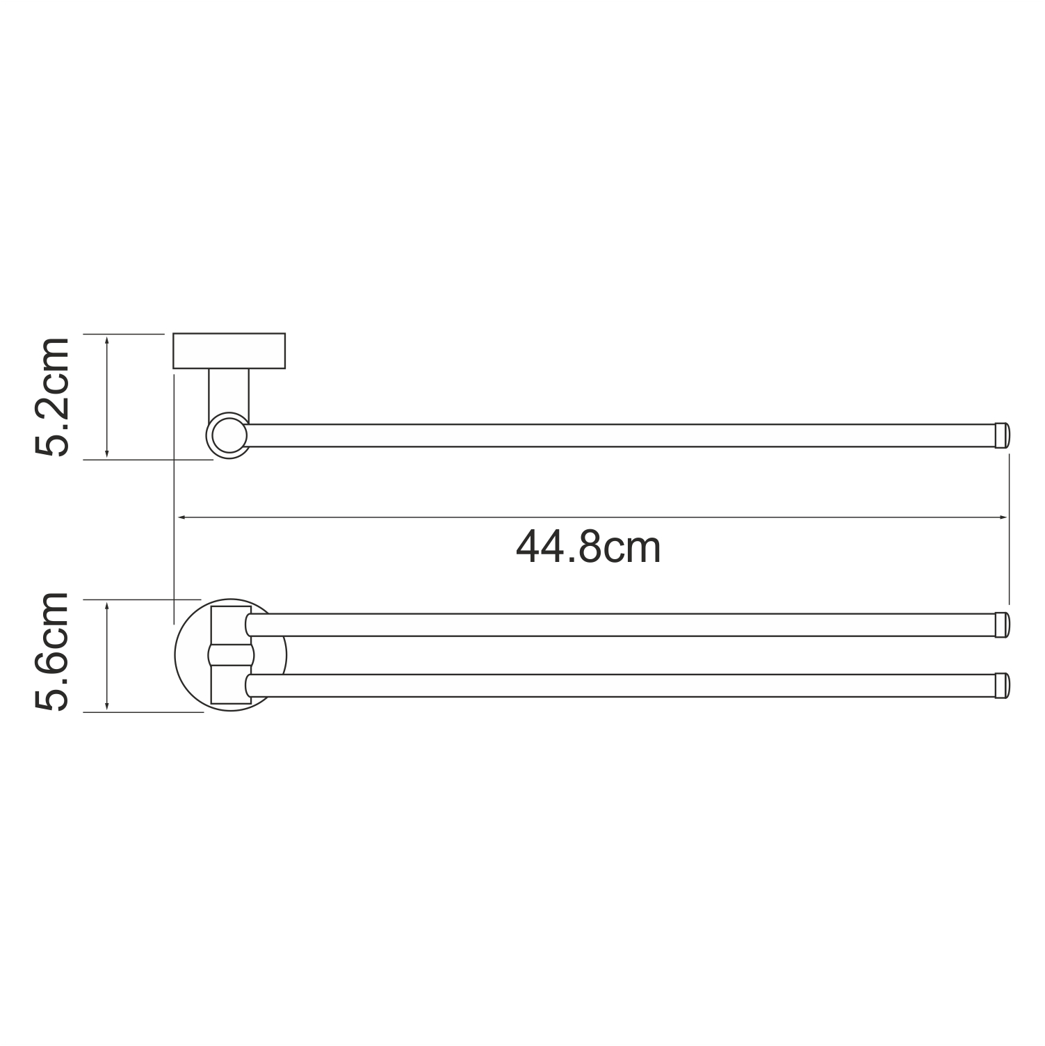 Полотенцедержатель Wasserkraft Isen K-4031