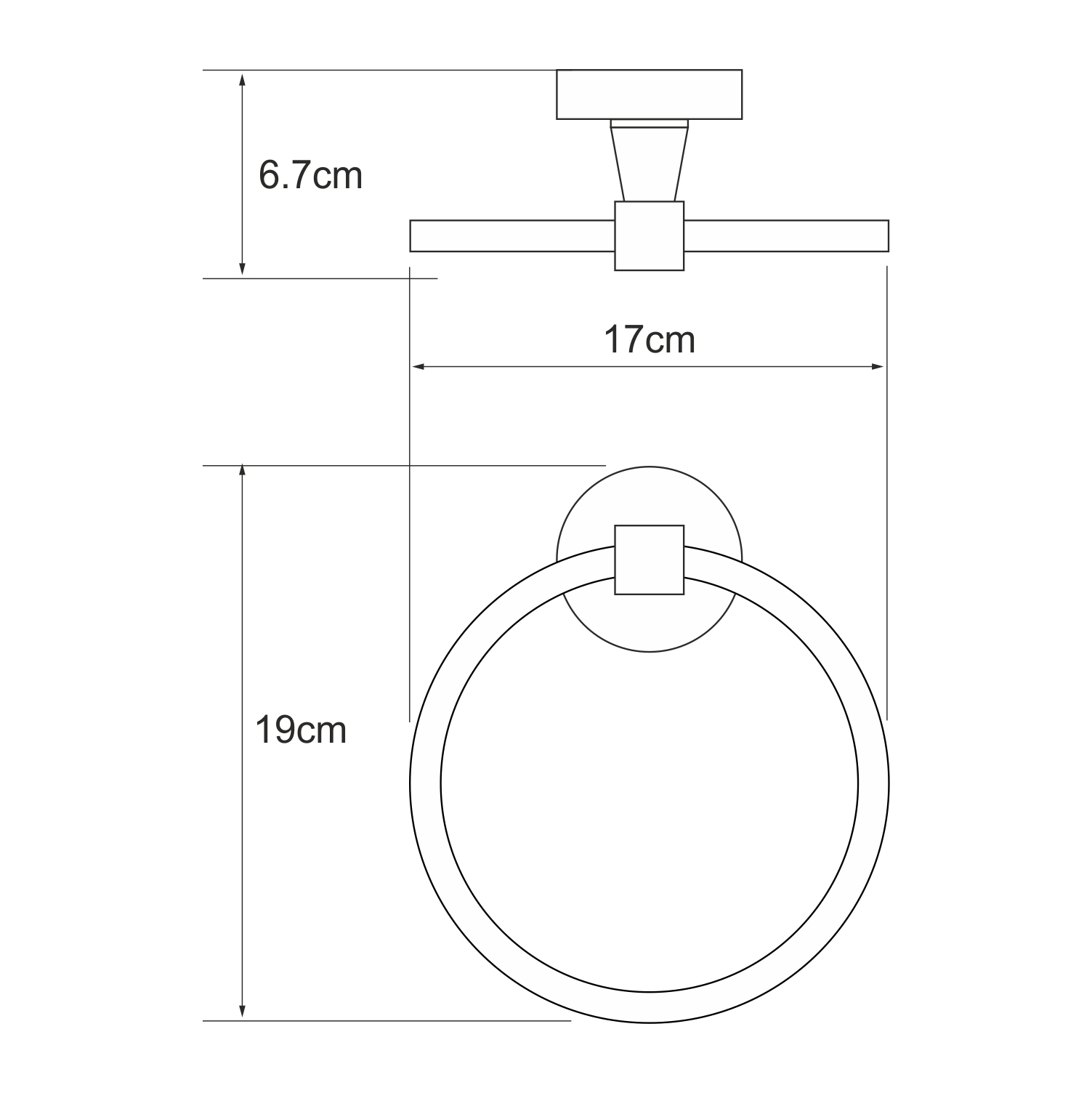 Полотенцедержатель Wasserkraft Isen K-4060