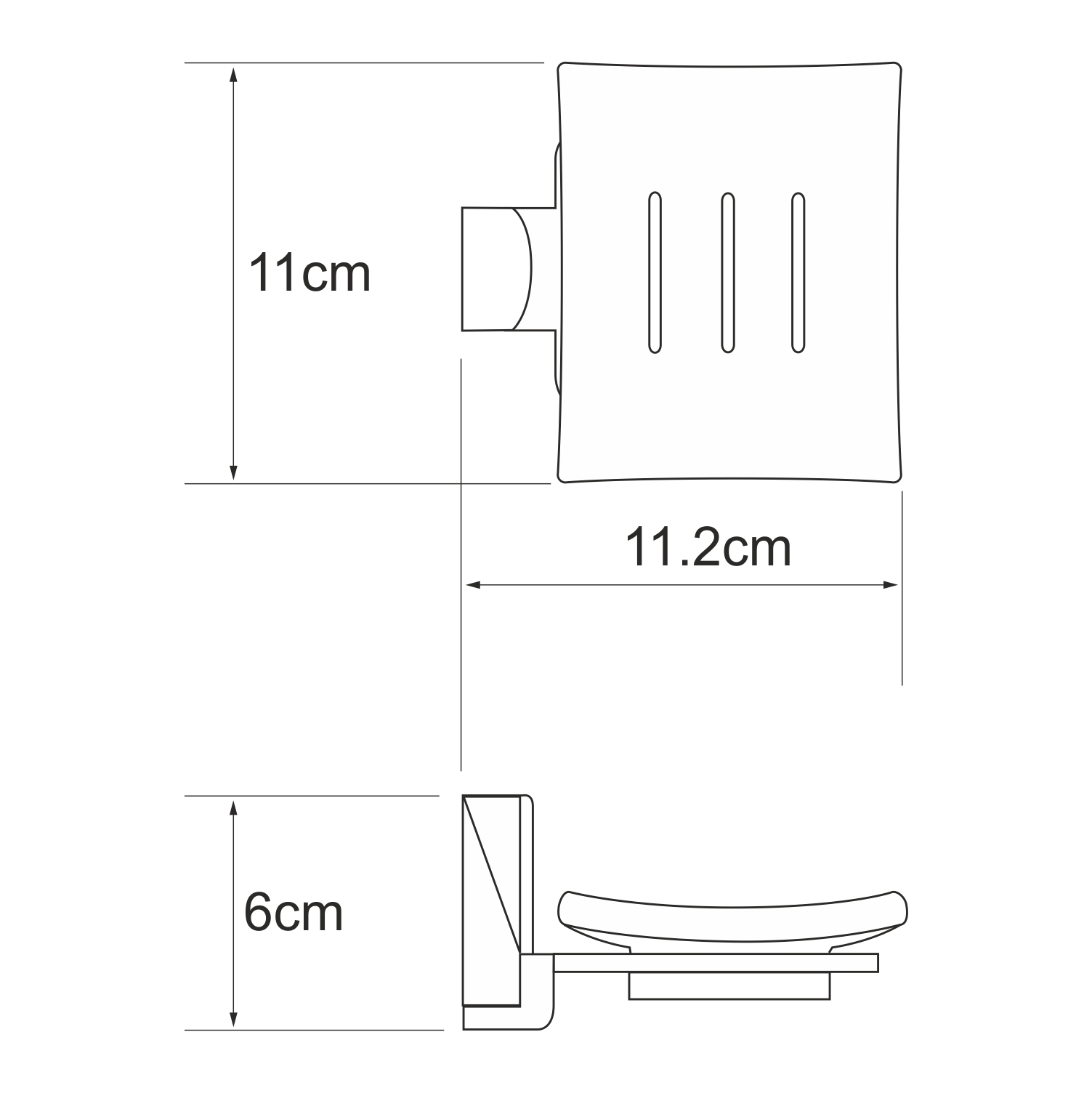 Мыльница Wasserkraft Leine White K-5029White