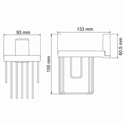 Держатель освежителя воздуха Wasserkraft Leine К-5045