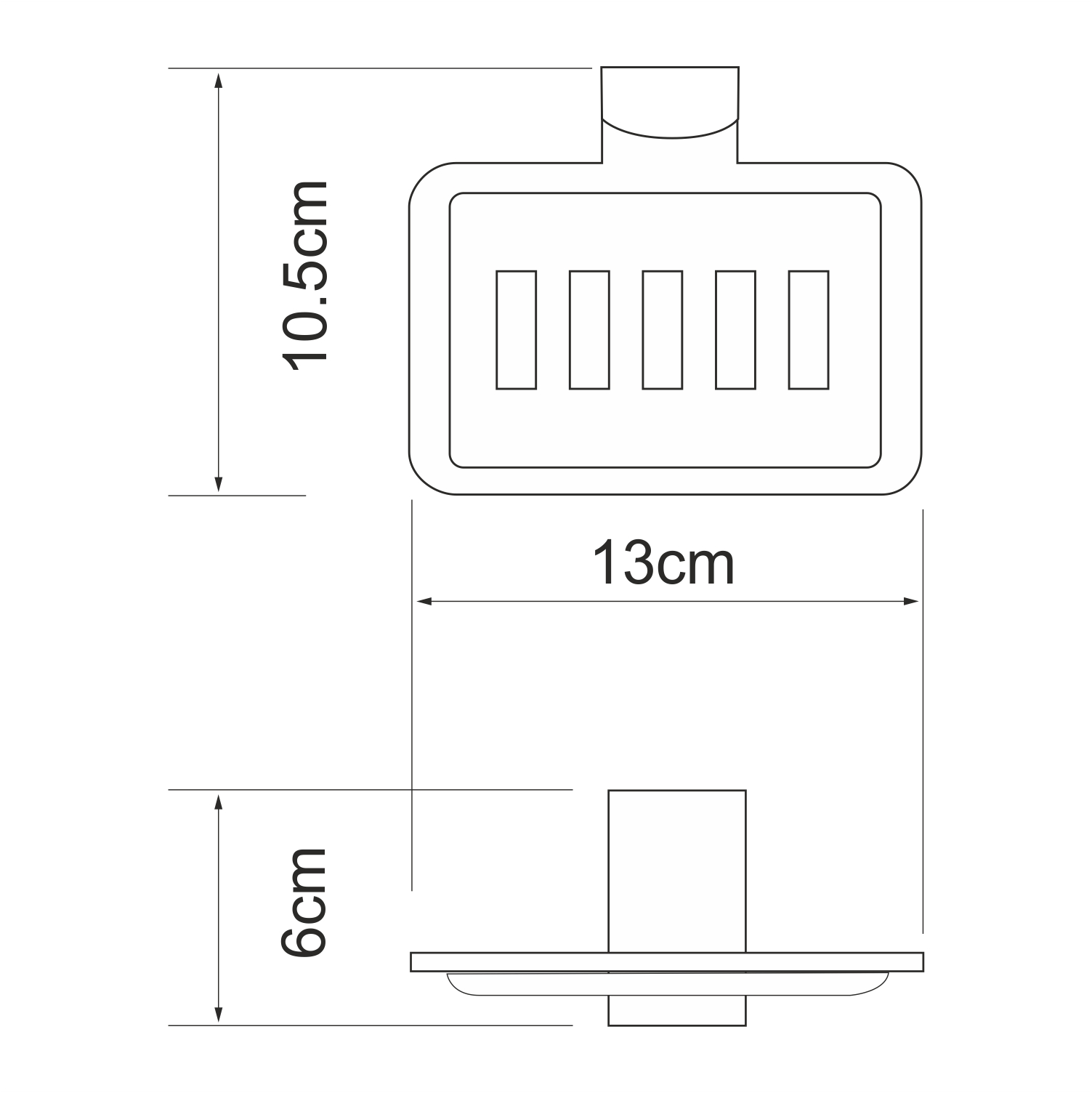 Мыльница Wasserkraft Leine White K-5069White