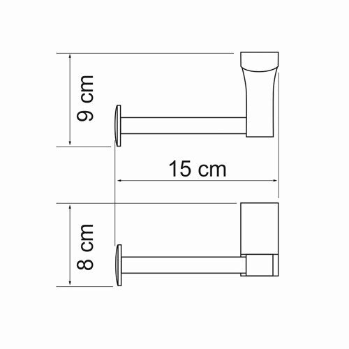 Держатель туалетной бумаги Wasserkraft Leine K-5096