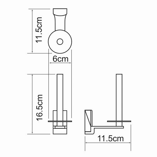 Держатель для запасных рулонов Wasserkraft Leine K-5097