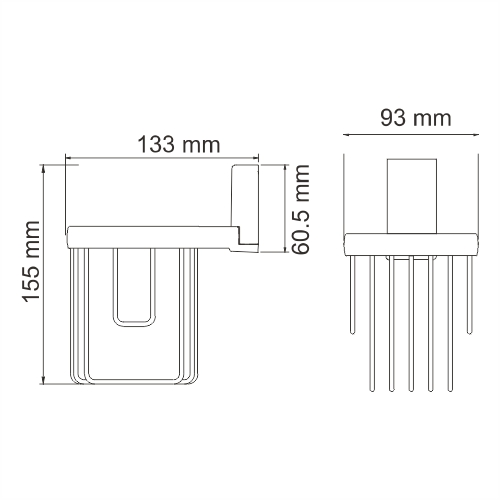 Держатель освежителя воздуха Wasserkraft Lopau K-6045