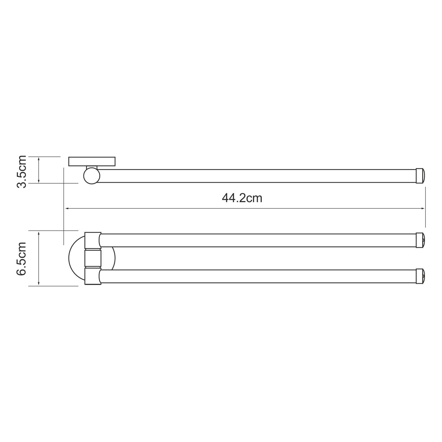 Полотенцедержатель Wasserkraft Rhein K-6231