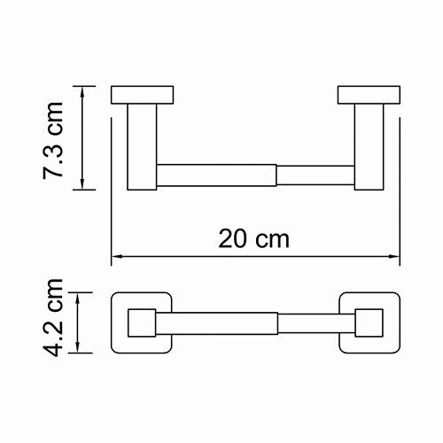 Держатель туалетной бумаги Wasserkraft Lippe K-6522