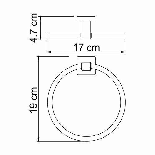 Полотенцедержатель Wasserkraft Lippe K-6560