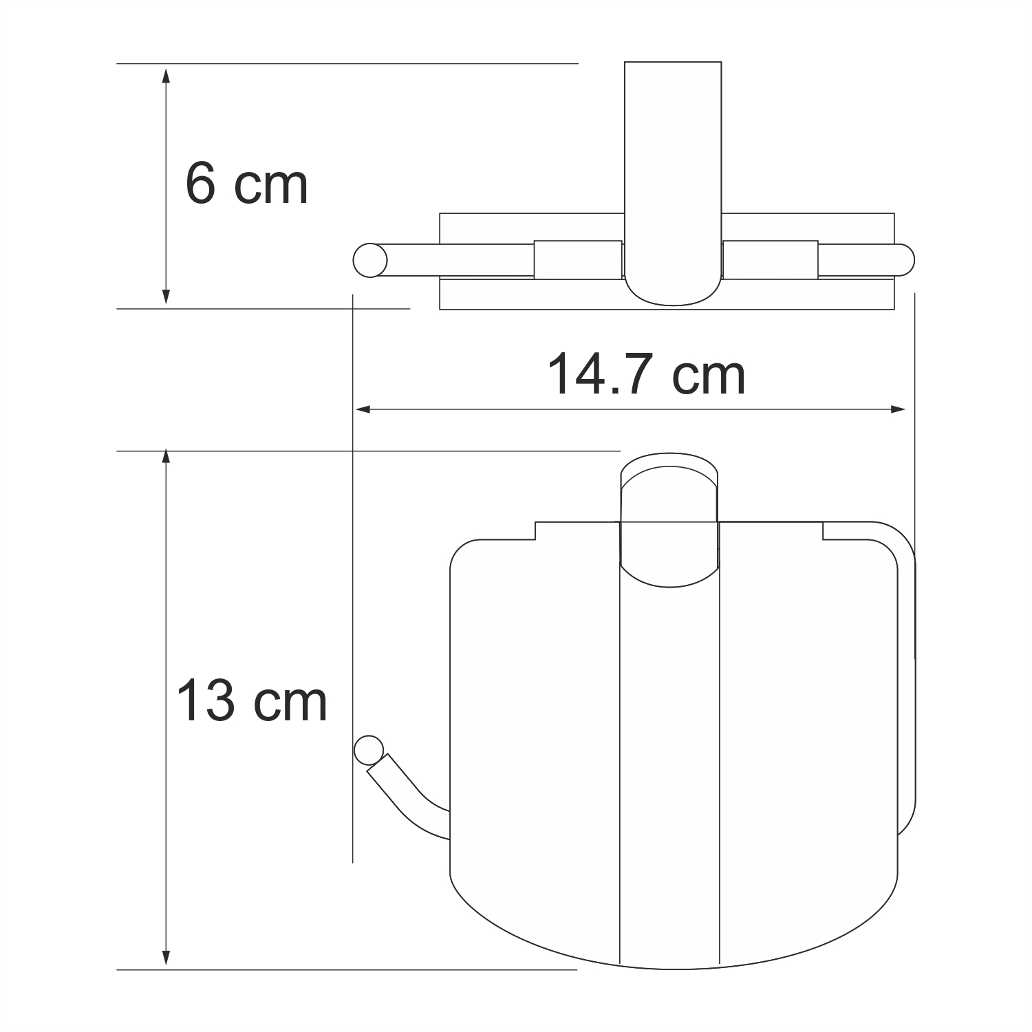 Держатель туалетной бумаги Wasserkraft Berkel K-6825