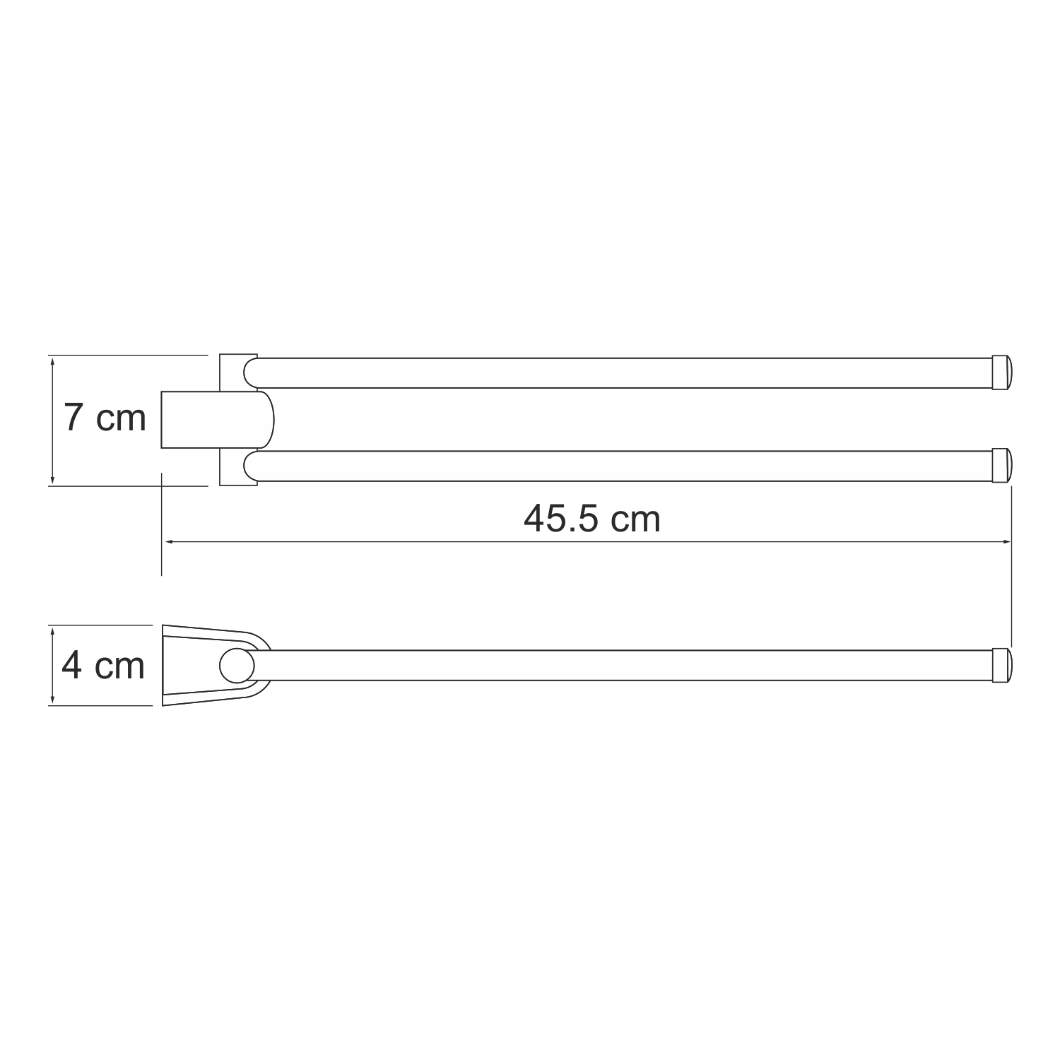 Полотенцедержатель Wasserkraft Berkel K-6831