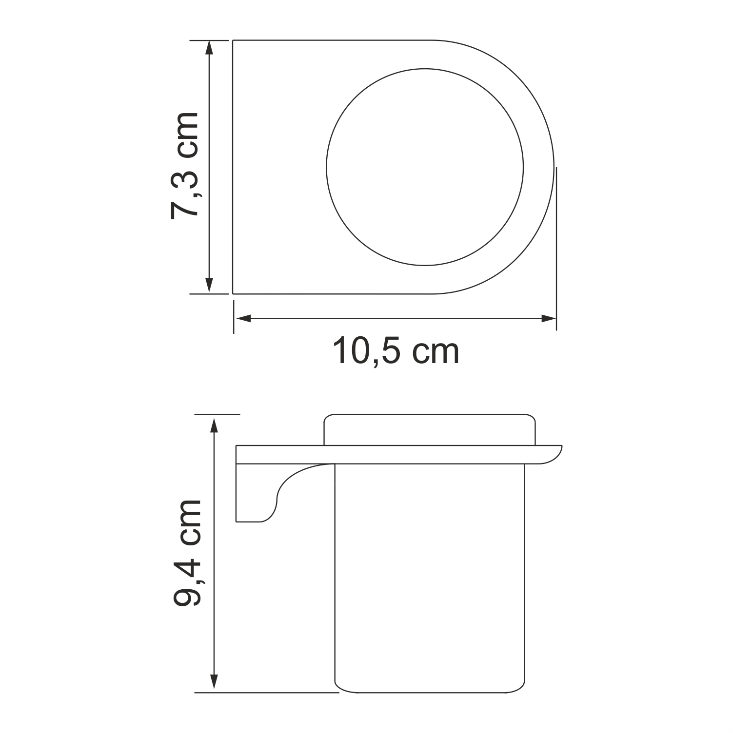 Стакан Wasserkraft Kammel K-8328