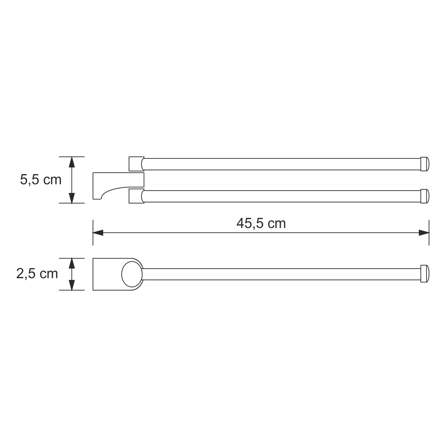 Полотенцедержатель Wasserkraft Kammel K-8331