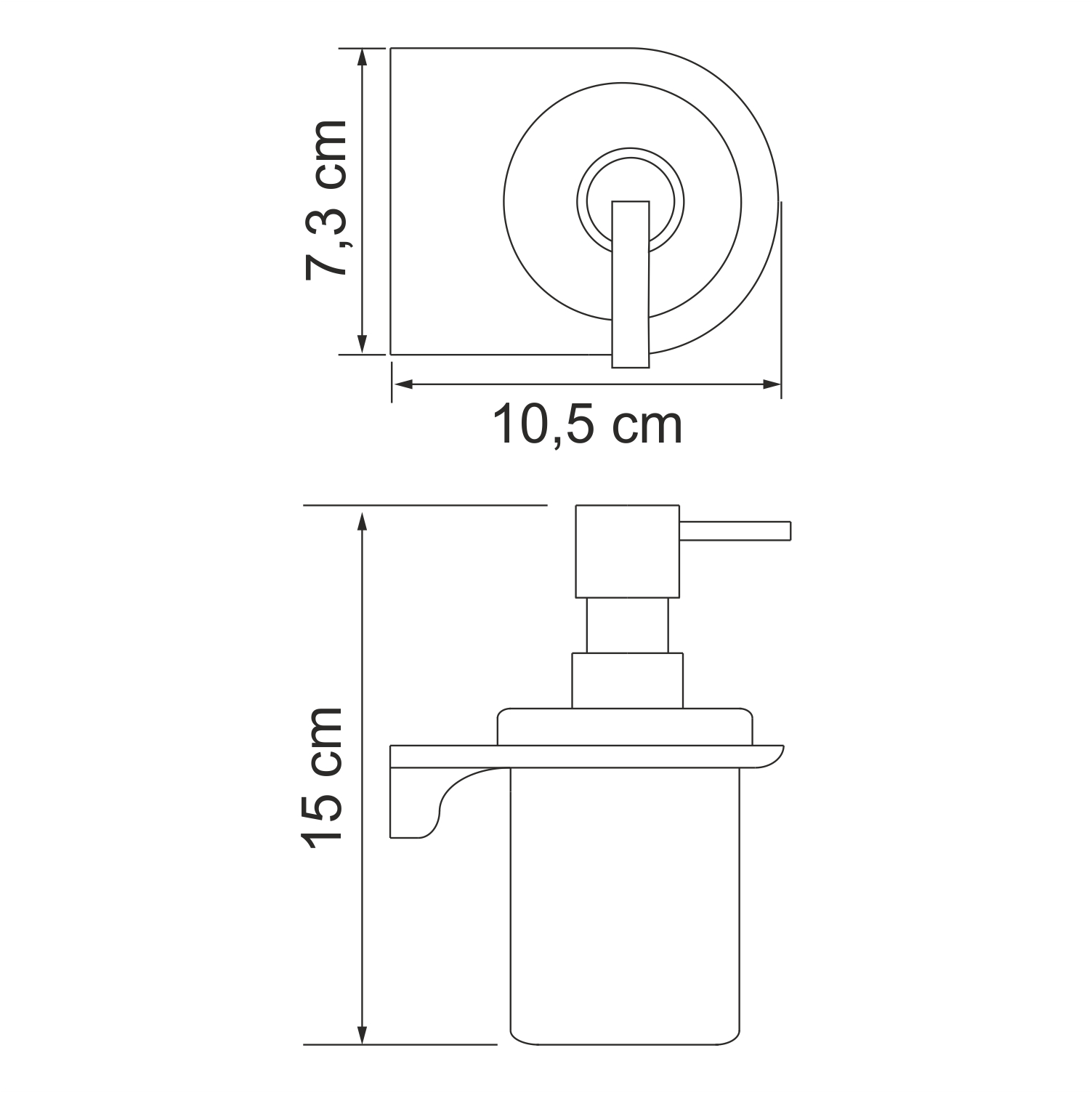 Дозатор Wasserkraft Kammel K-8399white