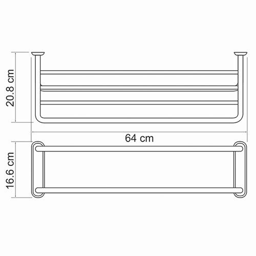Полка Wasserkraft K-888 для полотенец