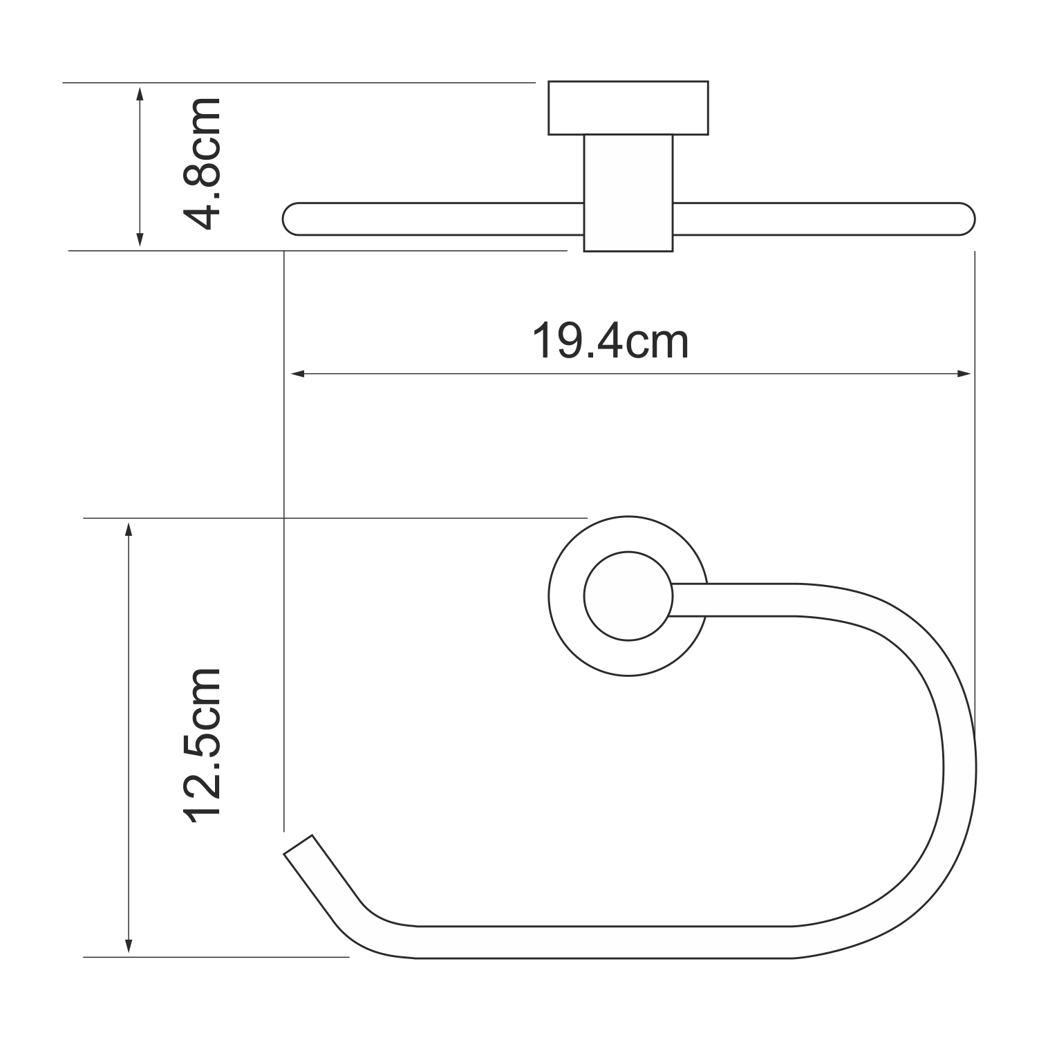 Полотенцедержатель Wasserkraft Donau K-9460