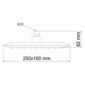 Верхний душ Wasserkraft A031