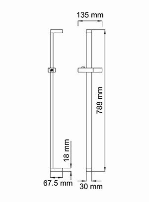 Душевая штанга Wasserkraft A037