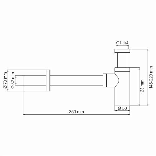 Сифон для раковины Wasserkraft A093