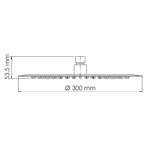 Верхний душ Wasserkraft A116