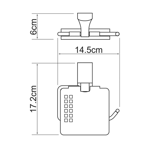 Держатель туалетной бумаги Wasserkraft Leine K-5025