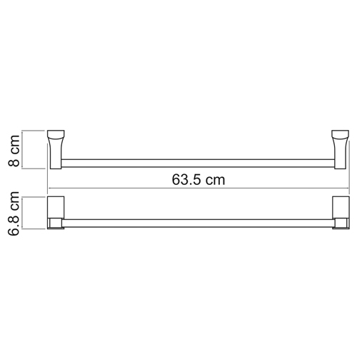 Полотенцедержатель Wasserkraft Leine K-5030