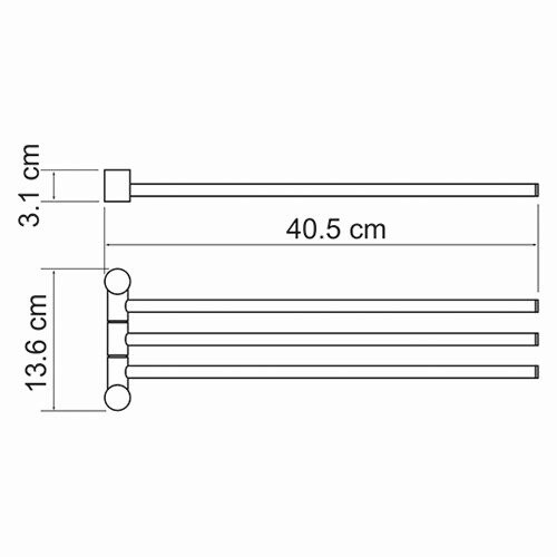 Полотенцедержатель Wasserkraft K-1633