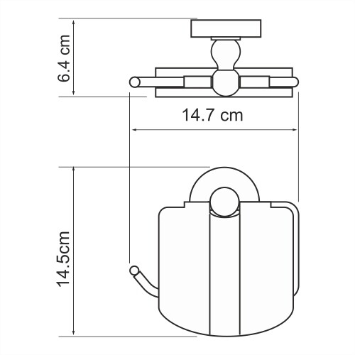 Держатель туалетной бумаги Wasserkraft Diemel K-2225