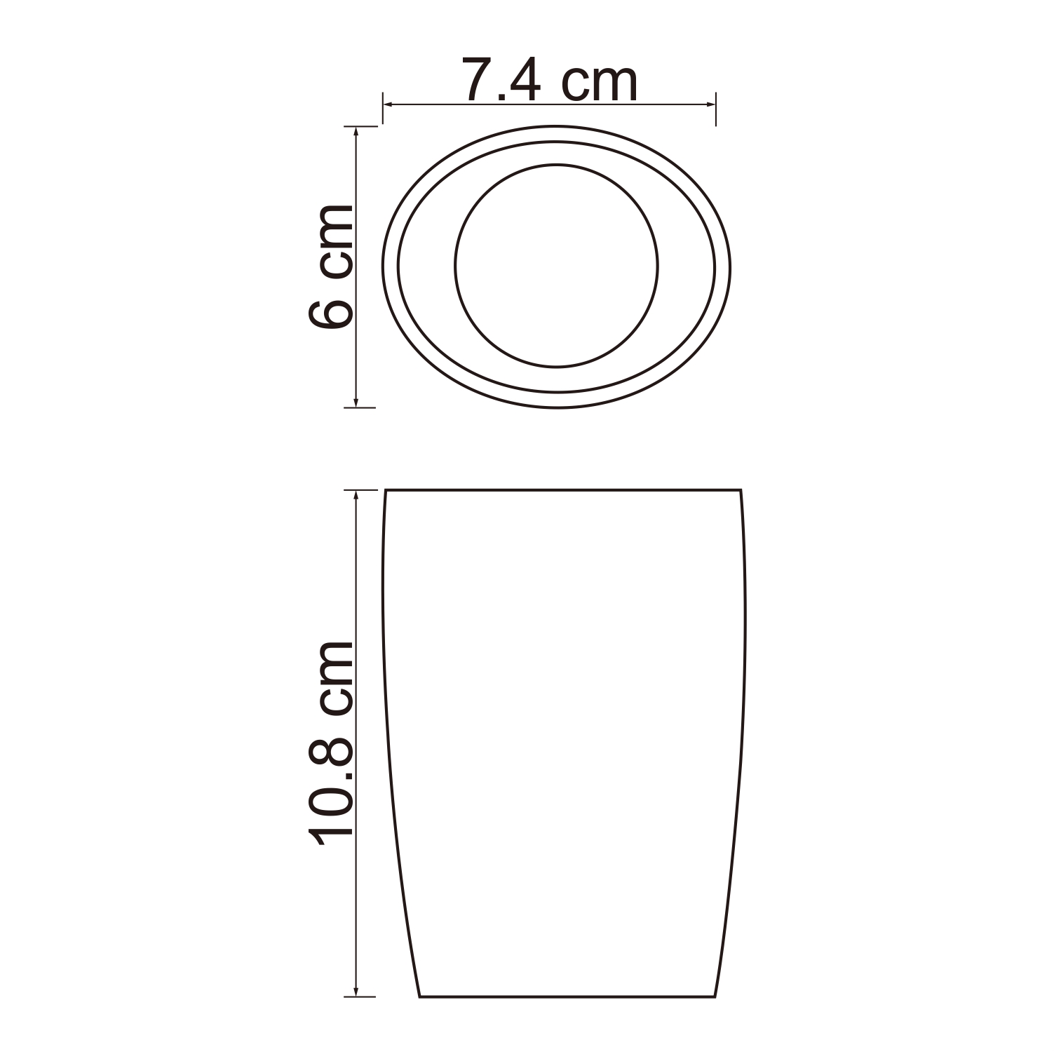 Стакан Wasserkraft Dinkel K-4628