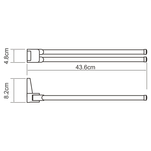 Полотенцедержатель Wasserkraft Lopau K-6031