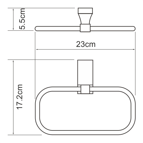 Полотенцедержатель Wasserkraft Lopau K-6060